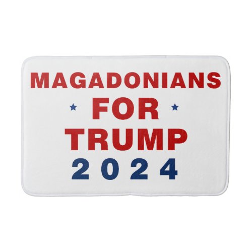 Magadonians For Trump 2024 Red Blue Bath Mat