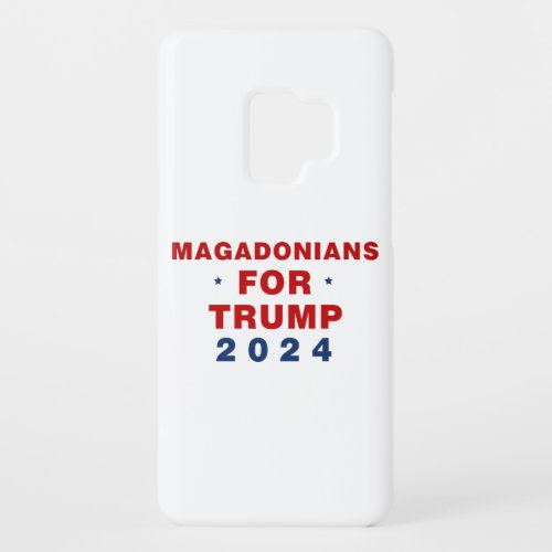Magadonians For Trump 2024 Red Blue Case_Mate Samsung Galaxy S9 Case