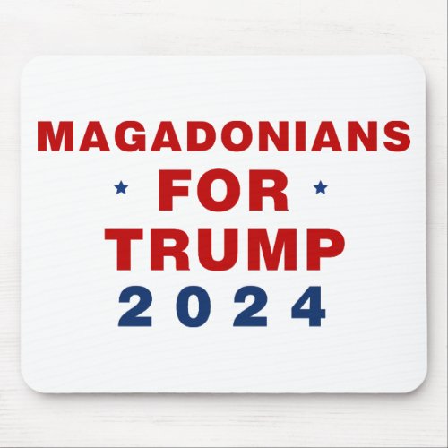 Magadonians For Trump 2024 Red Blue Mouse Pad