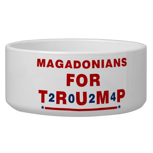 Magadonians For Trump 2024 Red Blue Star Bowl