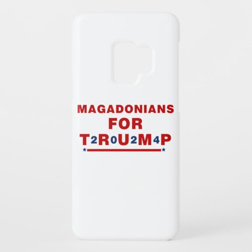 Magadonians For Trump 2024 Red Blue Star Case_Mate Samsung Galaxy S9 Case