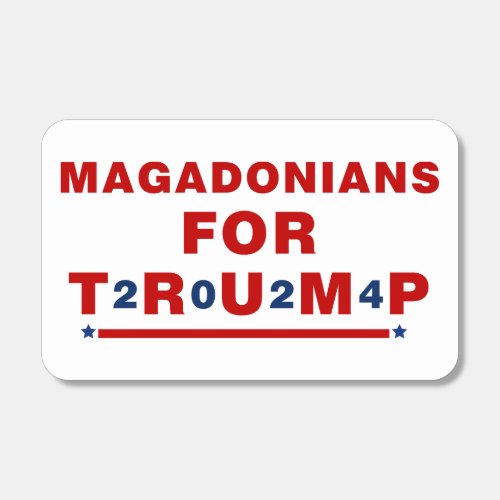 Magadonians For Trump 2024 Red Blue Star Matchboxes