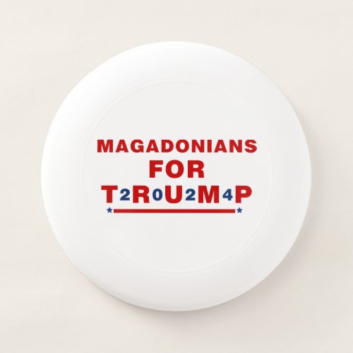 Magadonians For Trump 2024 Red Blue Star Wham_O Frisbee