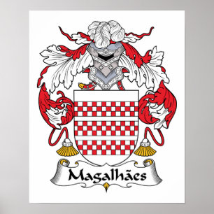 Magalhaes Family Crest Poster