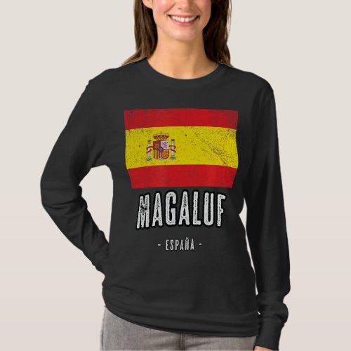 Magaluf Spain Es Flag City _ Bandera Ropa _  T_Shirt
