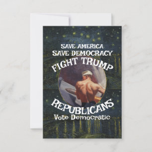 MAGAT Vote Political Patriotic Republican Party RSVP Card