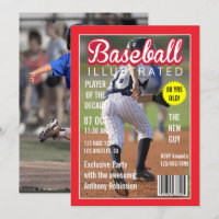 Magazine Celebrity Baseball Birthday Party Photo