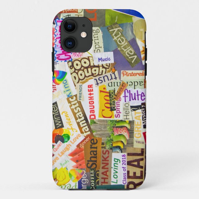 magazine clipping collage Case-Mate iPhone case (Back)