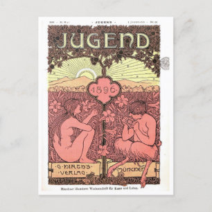 Magazine Cover 1896 Vintage Style Postcard