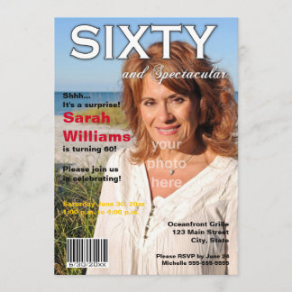 Magazine Cover 60th Birthday Party Invitation