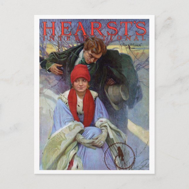 Magazine Cover, Alphonse Mucha Postcard (Front)
