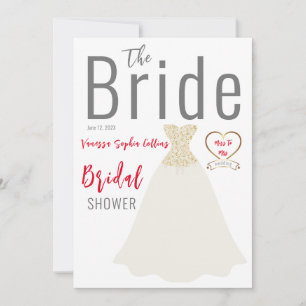Magazine Cover Bridal Shower Invitation