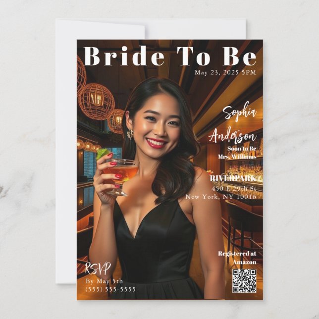 Magazine Cover Bride To Be-Invitation Invitation (Front)