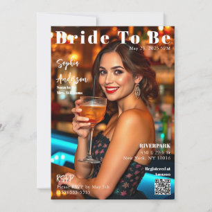 Magazine Cover Bride To Be-Invitation Invitation