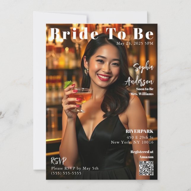 Magazine Cover Bride To Be-Invitation Invitation (Front)