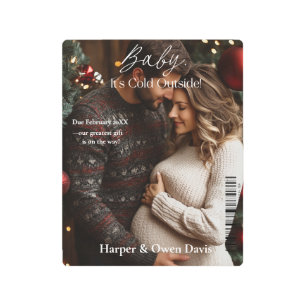 Magazine Cover Christmas pregnancy Metal Print