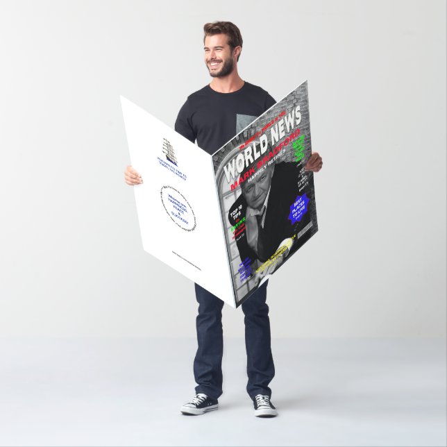 MAGAZINE COVER HUGE (2) RETIREMENT  PHOTO INSERT  CARD (In Situ)