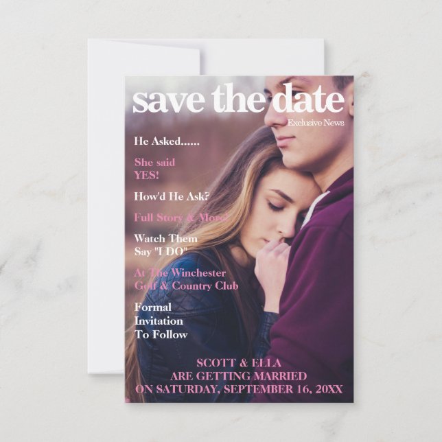 MAGAZINE COVER | SAVE THE DATE (Front)