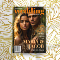 Magazine Cover Save The Date Photo