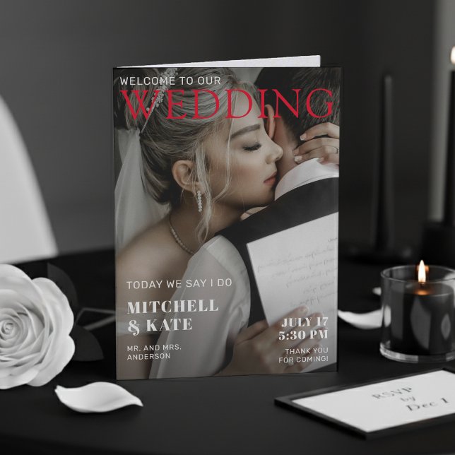 Magazine Cover Wedding Program (Magazine Cover Wedding Program
)