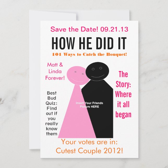 Magazine Edition Save The Date (Front)