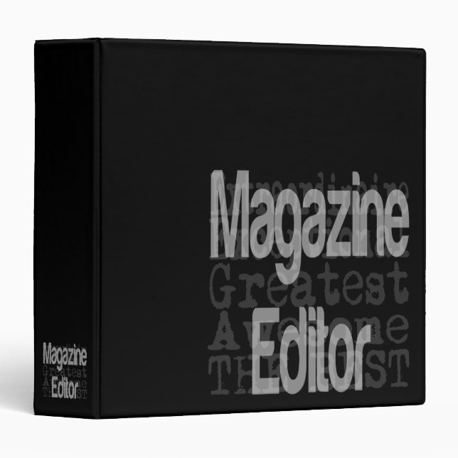 Magazine Editor Extraordinaire 3 Ring Binder (Front/Spine)