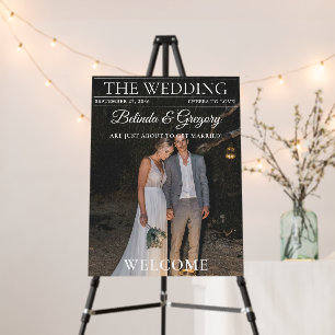 Magazine Editorial Newspaper Photo Wedding Welcome Foam Board