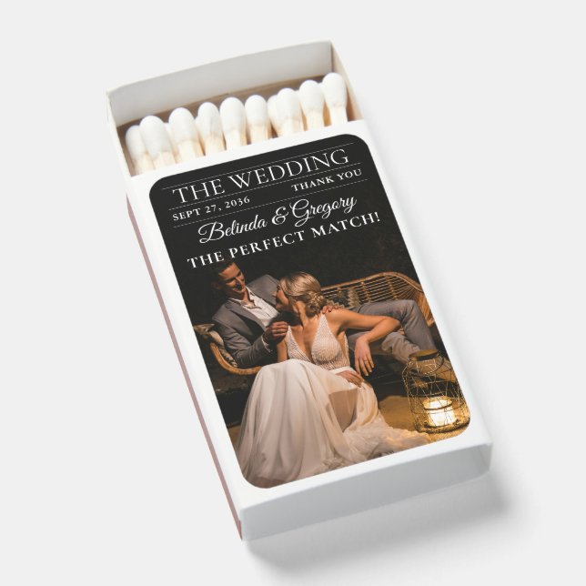 Magazine Editorial Newspaper Photos Wedding  Matchboxes (Front Open)