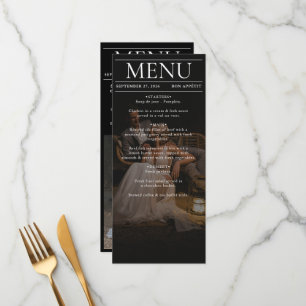 Magazine Editorial Newspaper Photos Wedding Menu