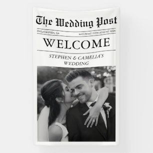 Magazine Editorial Newspaper Wedding Welcome Sign