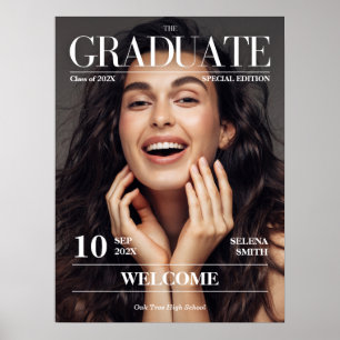 Magazine Newspaper Graduation Party Photo Poster