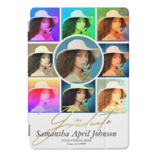 Magazine Pop Art Retro Diptych Graduation Photo iPad Pro Cover