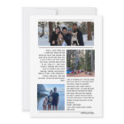 Magazine Style Holiday Card- Top Title, black