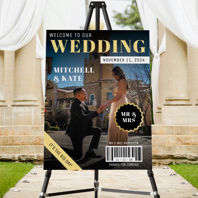 Magazine Wedding Welcome Foam Board (Magazine Wedding Welcome Foam Board
)