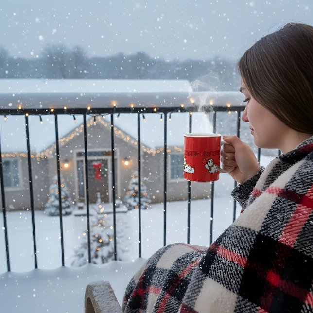 MagChillin' With My Snowmies Cute Snowman Winter  Coffee Mug (Creator Uploaded)
