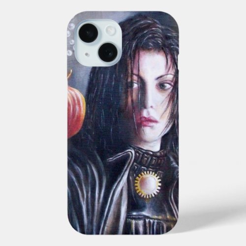 MAGDALEN AND POMEGRANATE Black White Red iPhone 15 Case