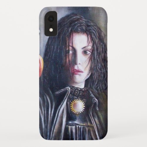 MAGDALEN AND POMEGRANATE Black White Red iPhone XR Case