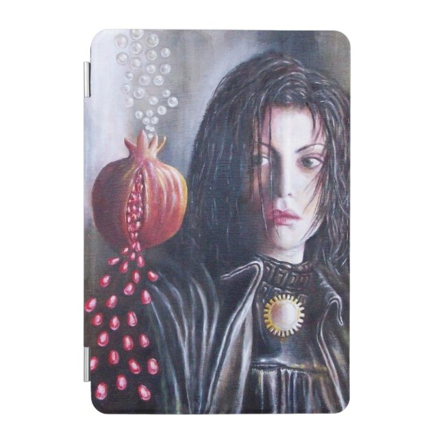 MAGDALEN AND POMEGRANATE Black White Red iPad Mini Cover (Front)