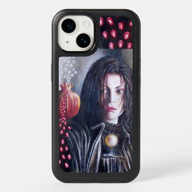 MAGDALEN AND POMEGRANATE Black White Red  Otterbox iPhone Case (Back)