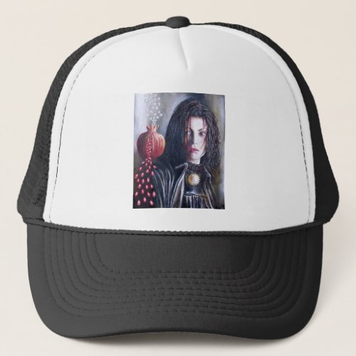 MAGDALEN AND POMEGRANATE TRUCKER HAT