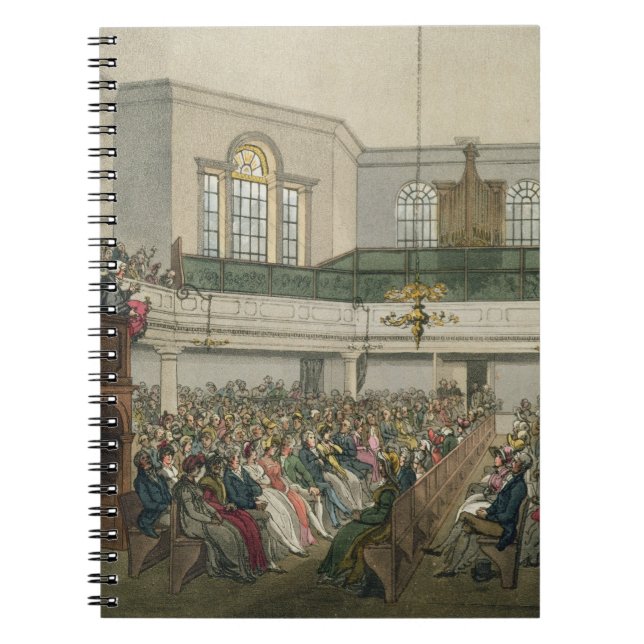 Magdalen Chapel, from 'Ackermann's Microcosm of Lo Notebook (Front)