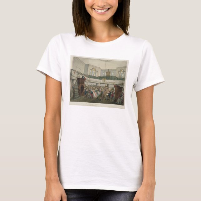 Magdalen Chapel, from 'Ackermann's Microcosm of Lo T-Shirt (Front)
