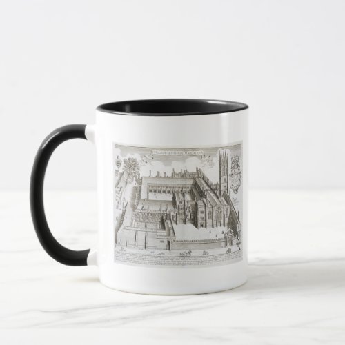 Magdalen College Oxford from Oxonia Illustrata Mug