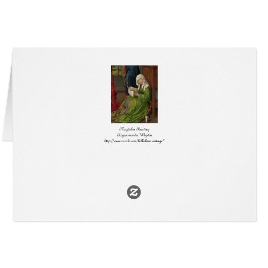 Magdalen in Green Reading (Back Horizontal)