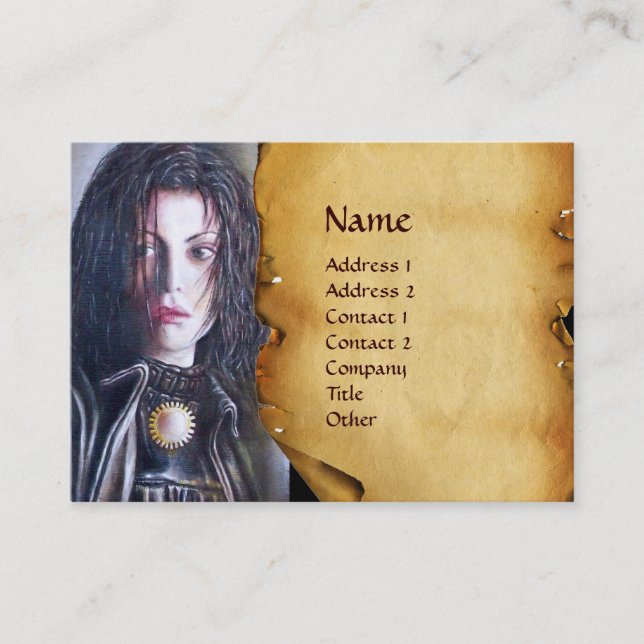 MAGDALEN parchment Business Card (Front)