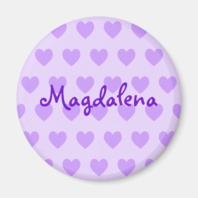 Magdalena in Purple Magnet (Front)