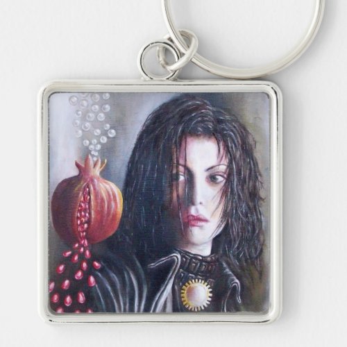 MAGDALENE AND POMEGRANATE KEYCHAIN