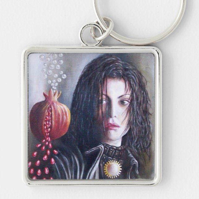 MAGDALENE AND POMEGRANATE KEYCHAIN (Front)