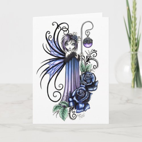 Magdalene Blue Rose Fairy Card