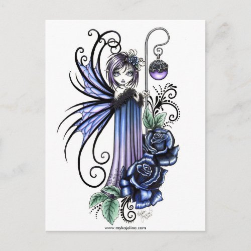 Magdalene Blue Rose Fairy Postcard